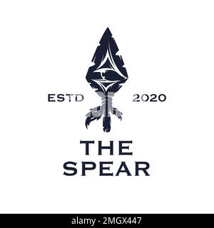 The spear arrowhead symbol company Stock Vector