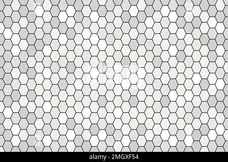 Abstract white background with geometric hexagons - Illustration,  White Of Light And Dark white Stock Vector