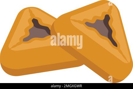 Date fruit bakery icon isometric vector. Palm food. Sweet dry Stock Vector