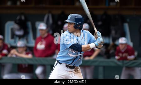 CHARLOTTE, NC - MAY 24: Angel Zarate (40) of the North Carolina Tar Heels  rounds third base towards home during the ACC Baseball Championship  Tournament between the between the North Carolina Tar