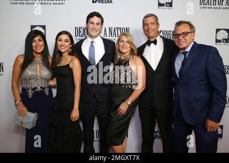 Danielle D'Souza, Brandon Gill, Judie Gill and Russell Gill seen at the ...
