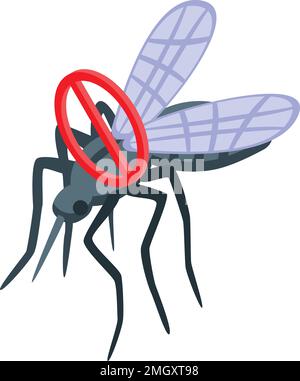 Insect protection icon isometric vector. Dengue cream. Electric bite Stock Vector