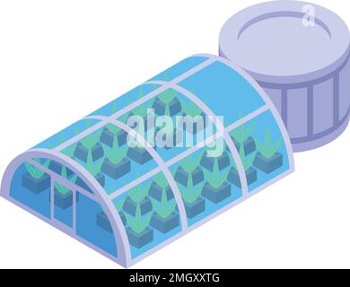 Station base icon isometric vector. Space rover. Universe planet Stock Vector