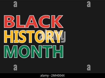 Black History Month Backgrounds. African American History. Annual Event. Vector Illustration Design Graphic. Stock Vector