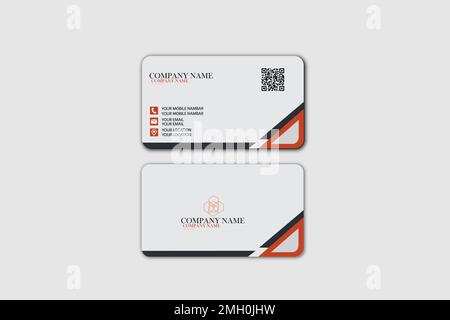 business card template design Stock Vector