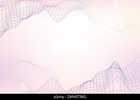 3D wave purple vector pattern design Stock Vector