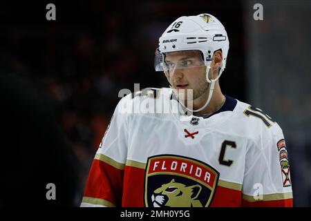 Florida Panthers' Aleksander Barkov plays during an NHL hockey game,  Tuesday, March 21, 2023, in Philadelphia. (AP Photo/Matt Slocum Stock Photo  - Alamy