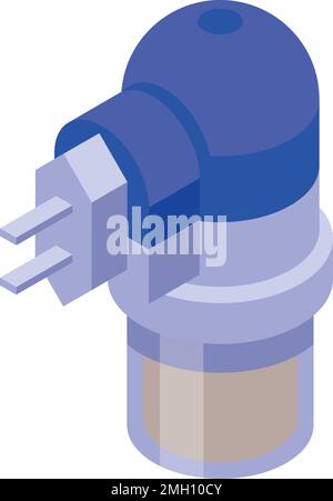 Mosquito protective gel plug icon isometric vector. Person protection. Electric sting Stock Vector