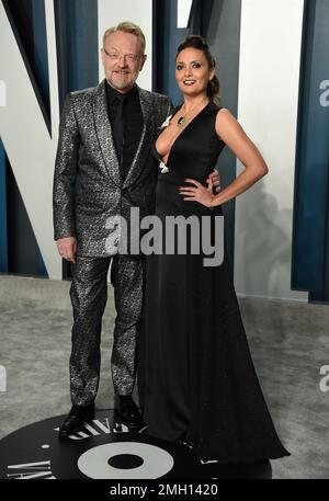 Jared Harris, left, and Allegra Riggio attend the 2019 Primetime Emmy