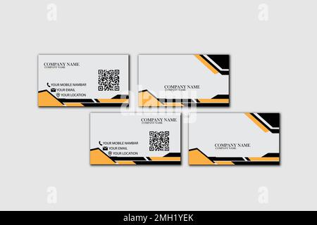 business card template design Stock Vector