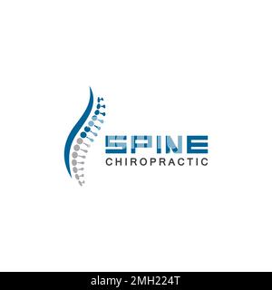 Spine logo vector illustration design template Stock Vector