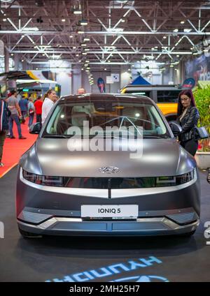 Front view of new Ioniq 5 Electric car by hyundai Stock Photo - Alamy