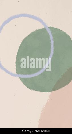 Green and pink abstract watercolor background mobile phone wallpaper vector Stock Vector