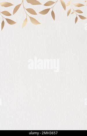 Golden shiny leafy frame vector Stock Vector