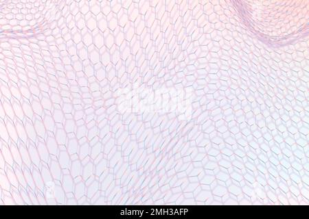 3D wave purple vector pattern design Stock Vector