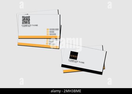 business card template design Stock Vector