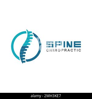 Spine logo vector illustration design template Stock Vector