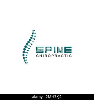 Spine logo vector illustration design template Stock Vector