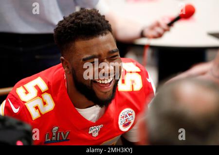 KANSAS CITY, MO - OCTOBER 10: Kansas City Chiefs defensive end Demone  Harris (96) before an NFL football game between the Buffalo Bills and Kansas  City Chiefs on Oct 10, 2021 at