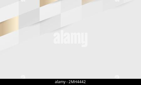 White and gold seamless weave pattern background vector Stock Vector