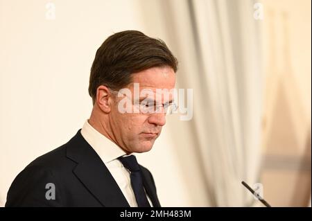 Vienna, Austria. 26th Jan, 2023. Prime Minister of the Kingdom of the Netherlands, Mark Rutte (VVD), on a working visit in Vienna. Credit: Franz Perc/Alamy Live News Stock Photo