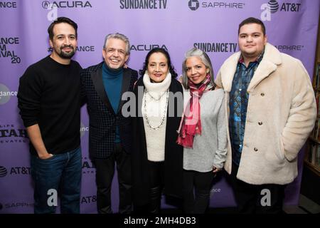 Lin-Manuel Miranda, left, Luis Miranda, Dr. Luz Towns-Miranda and Luz ...