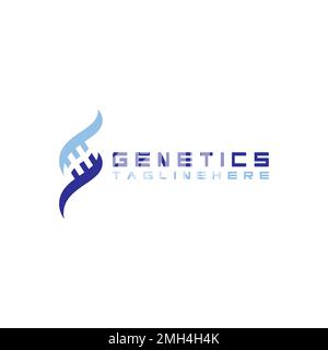 DNA vector logo design template.modern medical logotype.laboratory science icon symbol.colorful pharmacology sign-vector Stock Vector