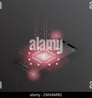 mobile phone technology background abstract. technology with line digital, black mobile color, phone modern, element, dot, hi-tech, vector. mobile Stock Vector