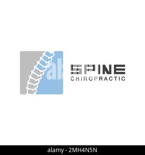 Spine logo vector illustration design template Stock Vector