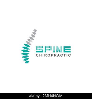 Spine logo vector illustration design template Stock Vector