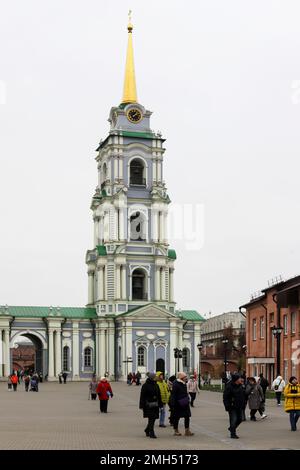 Tula, Russia - November 6, 2022: Cathedral of the assumption of the blessed virgin Mary in Kremlin Stock Photo