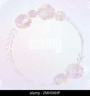 Vector botanical frame holography effect Stock Vector Image & Art - Alamy