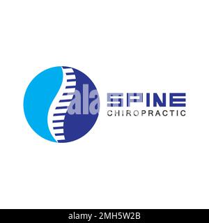 Spine logo vector illustration design template Stock Vector