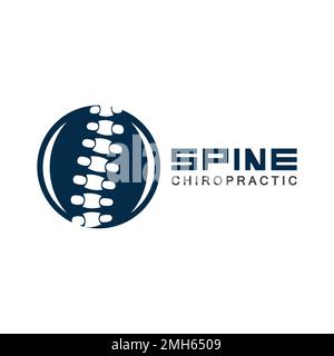Spine logo vector illustration design template Stock Vector
