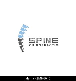 Spine logo vector illustration design template Stock Vector