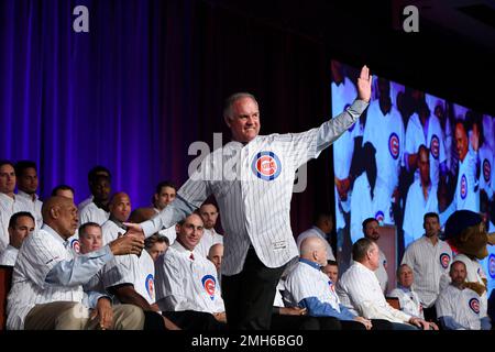 Ryne Sandberg Hall of Fame 2nd Baseman of the Chicago Cubs Stock Photo -  Alamy