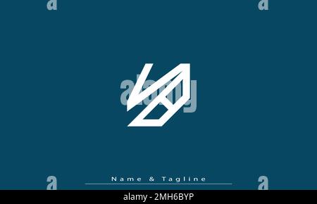 Alphabet letters Initials Monogram logo VB , BV Stock Vector