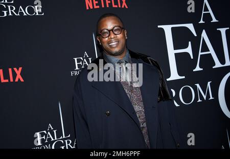 Executive producer Mark E. Swinton attends the premiere of Tyler