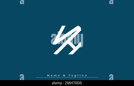 Alphabet letters Initials Monogram logo VH , HV Stock Vector