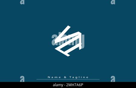 Alphabet letters Initials Monogram logo VA , AV Stock Vector