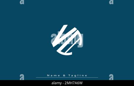Alphabet letters Initials Monogram logo VA , AV Stock Vector