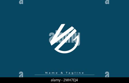 Alphabet letters Initials Monogram logo VG , GV Stock Vector
