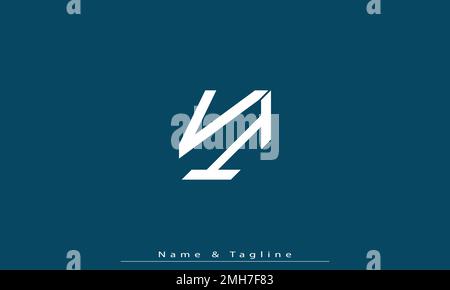 Alphabet letters Initials Monogram logo VI , IV Stock Vector