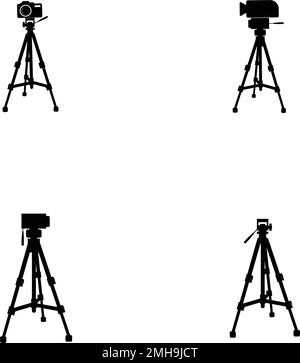 tripod logo stock illustration design Stock Vector