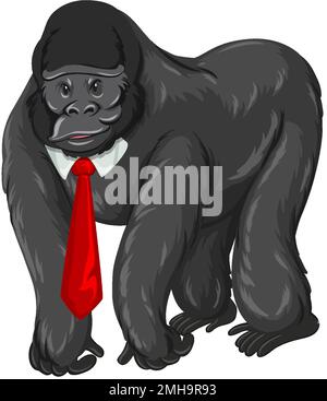 A model gorilla wearing a polka dot tie hi-res stock photography and images  - Alamy