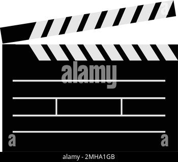 Film clapper icon. Simple illustration of film clapper vector icon for web  design isolated on white background Stock Vector Image & Art - Alamy