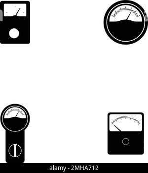 electrical measuring instruments logo illustration design Stock Vector