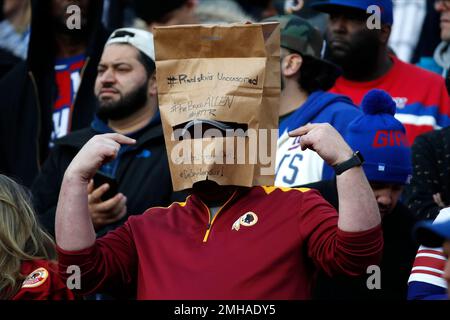 Tampa Bay Buccaneers fans wear bags before an NFL football game against the  Atlanta Falcons Sunday, Dec. 30, 2018, in Tampa, Fla. (AP Photo/Chris  O'Meara Stock Photo - Alamy