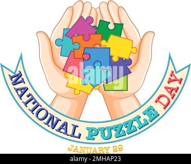 National puzzle day banner illustration Stock Vector Image & Art - Alamy