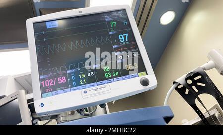 Hospital Monitors anesthesia machine blood pressure oxygen level heart ...